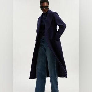 Elegant Women's Navy Coat